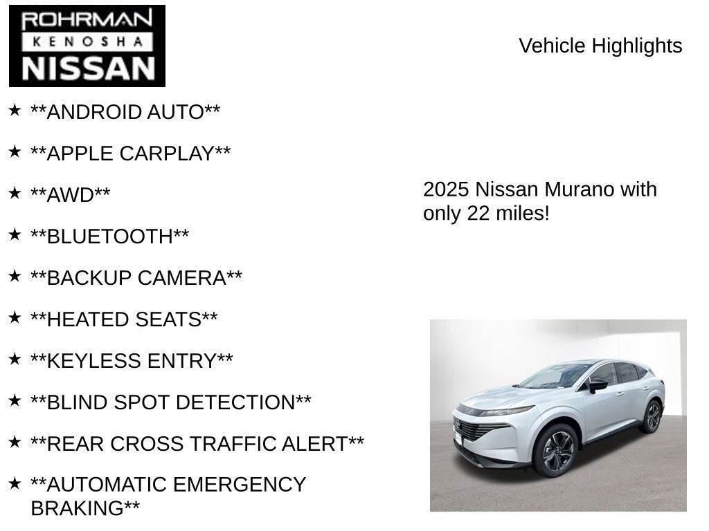 2025 Nissan Murano SL