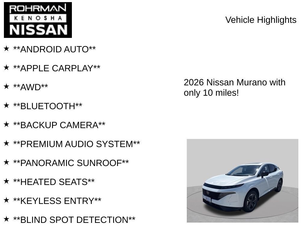 2026 Nissan Murano SL