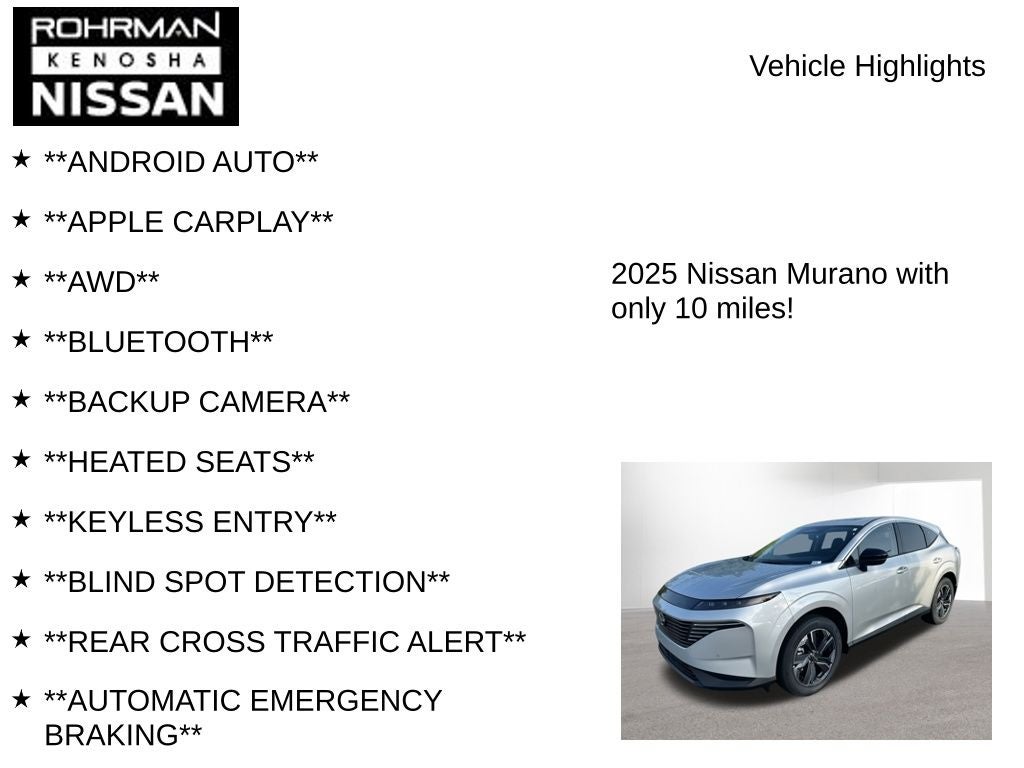 2025 Nissan Murano SL