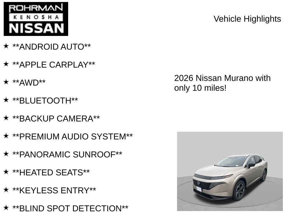 2026 Nissan Murano SL