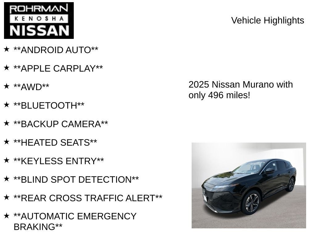 2025 Nissan Murano SL