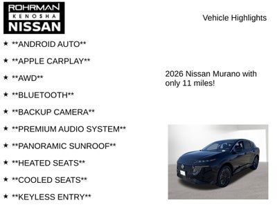 2026 Nissan Murano Platinum