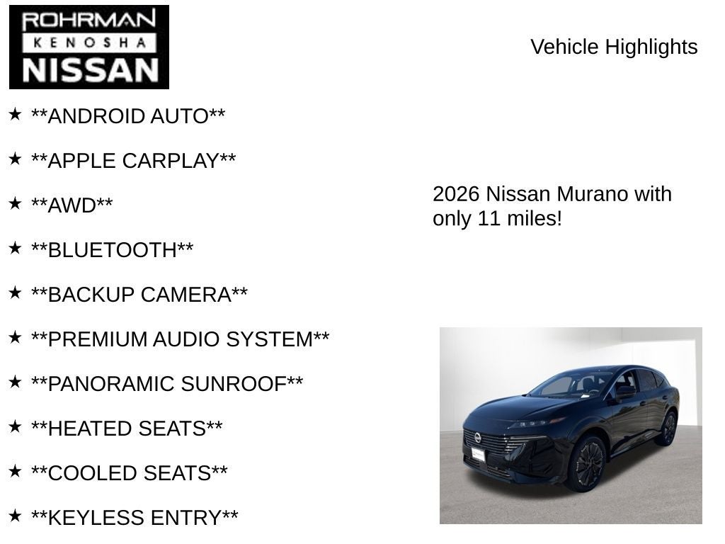 2026 Nissan Murano Platinum