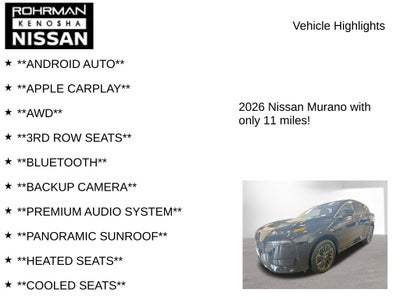 2026 Nissan Murano Platinum