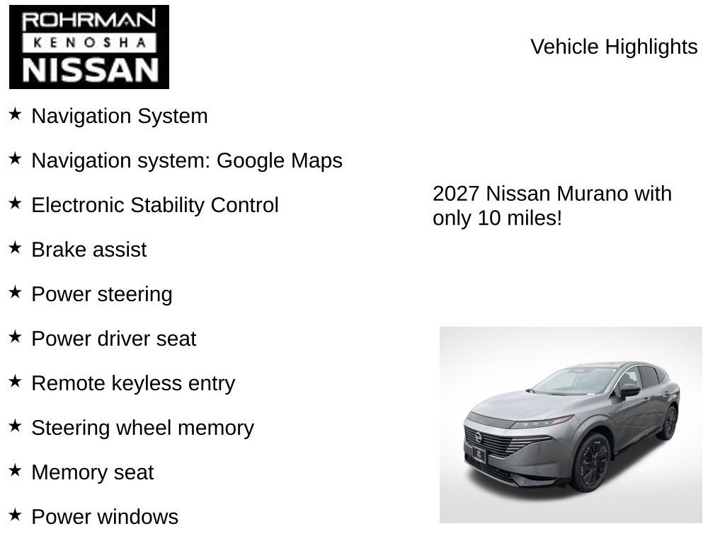 2027 Nissan Murano Platinum