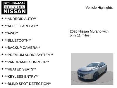 2026 Nissan Murano Platinum