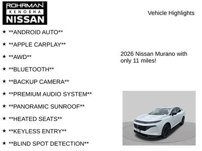 2026 Nissan Murano Platinum