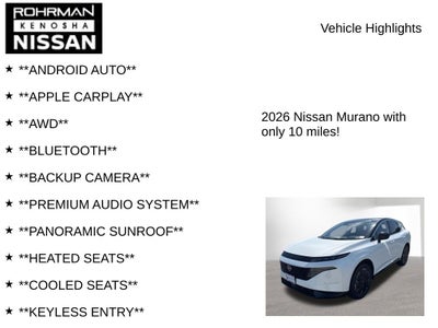 2026 Nissan Murano Platinum
