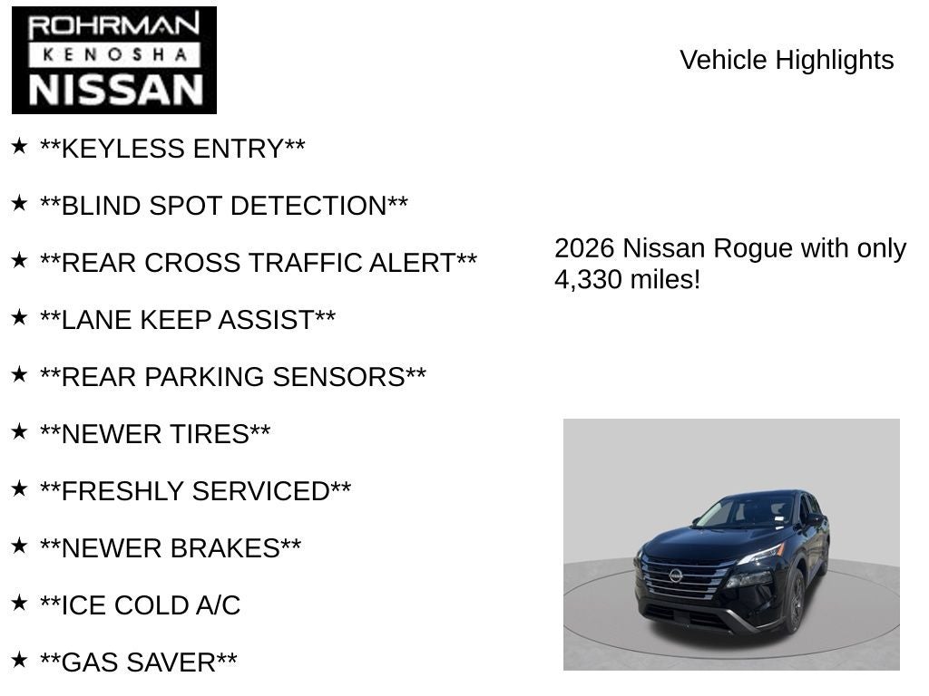 2026 Nissan Rogue SV
