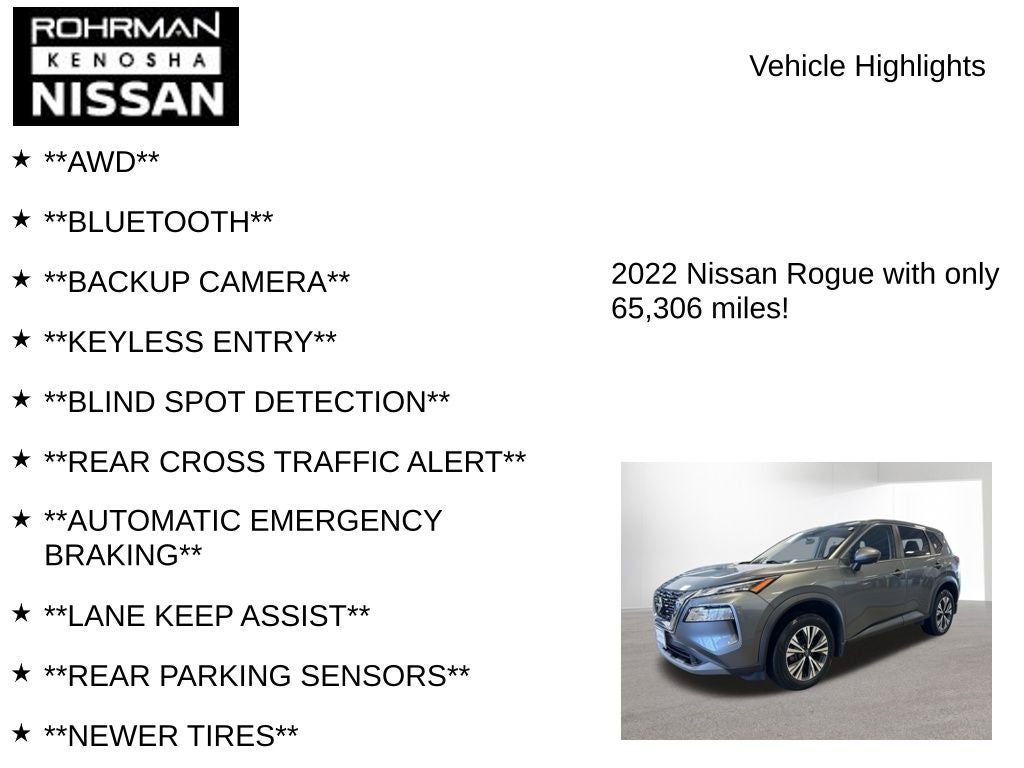 2022 Nissan Rogue SV