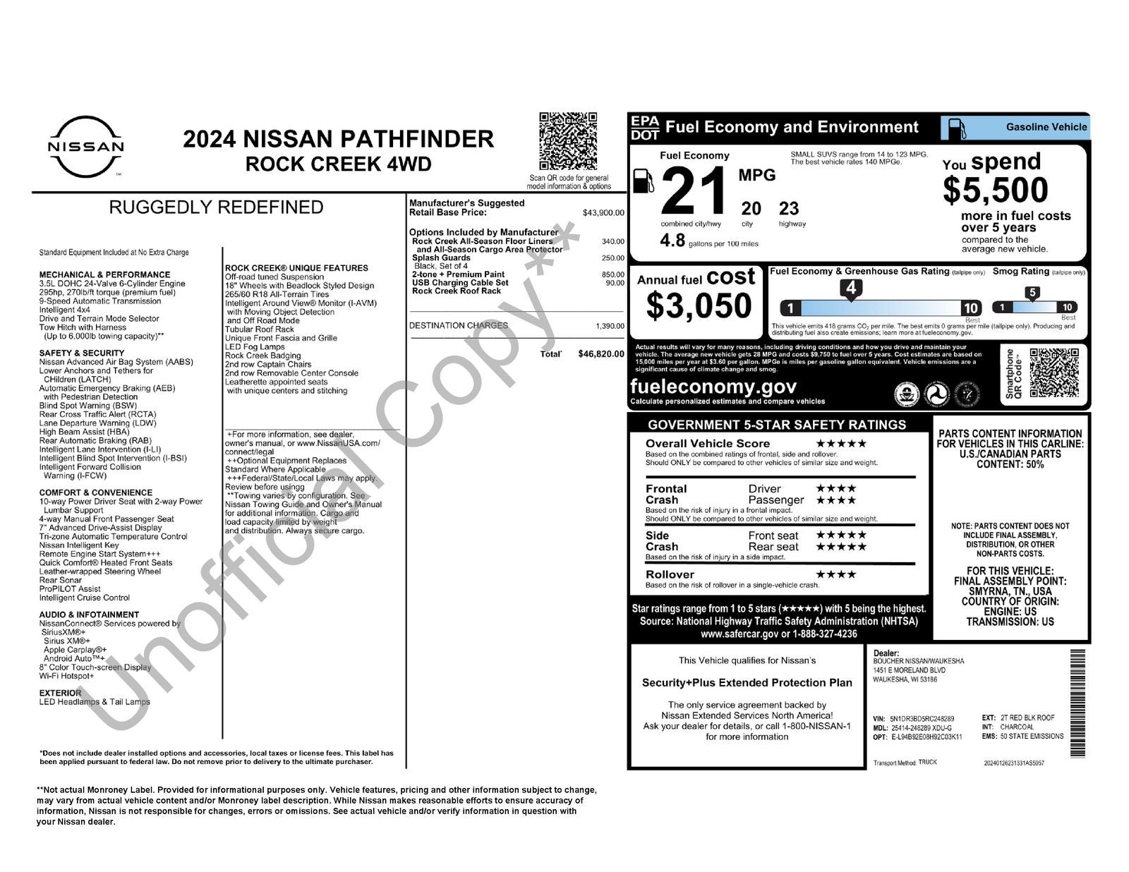 2024 Nissan Pathfinder Rock Creek