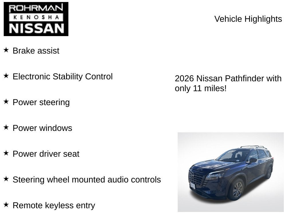 2026 Nissan Pathfinder SV