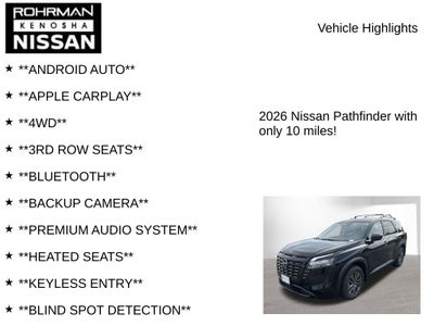 2026 Nissan Pathfinder SV