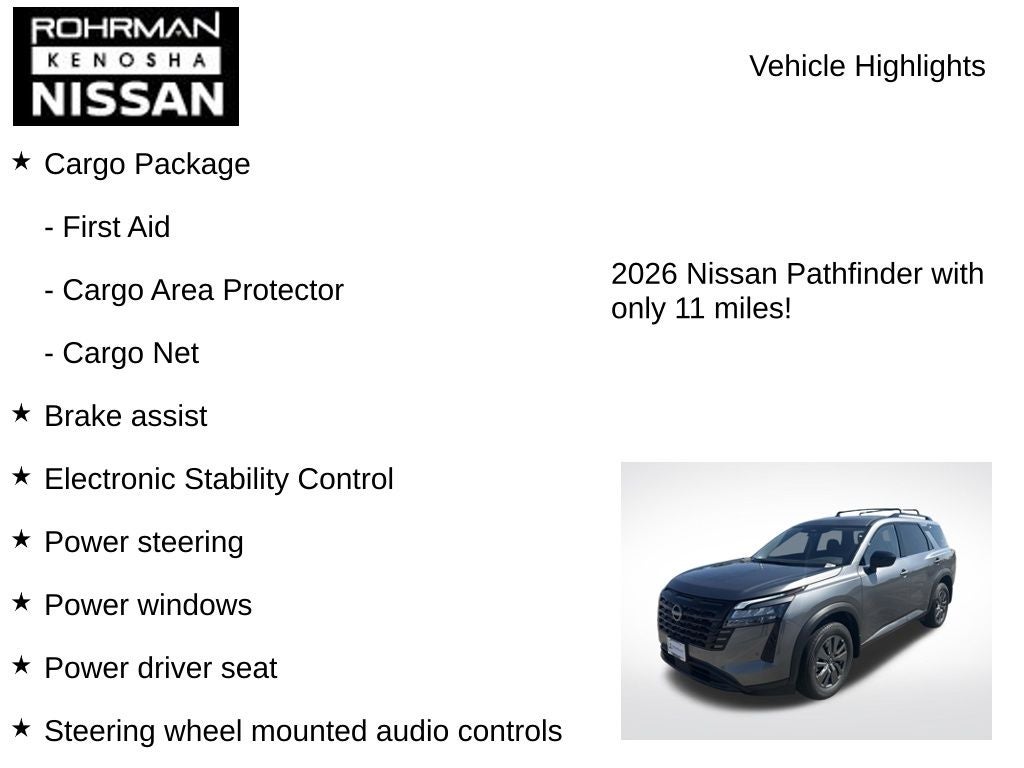 2026 Nissan Pathfinder SV