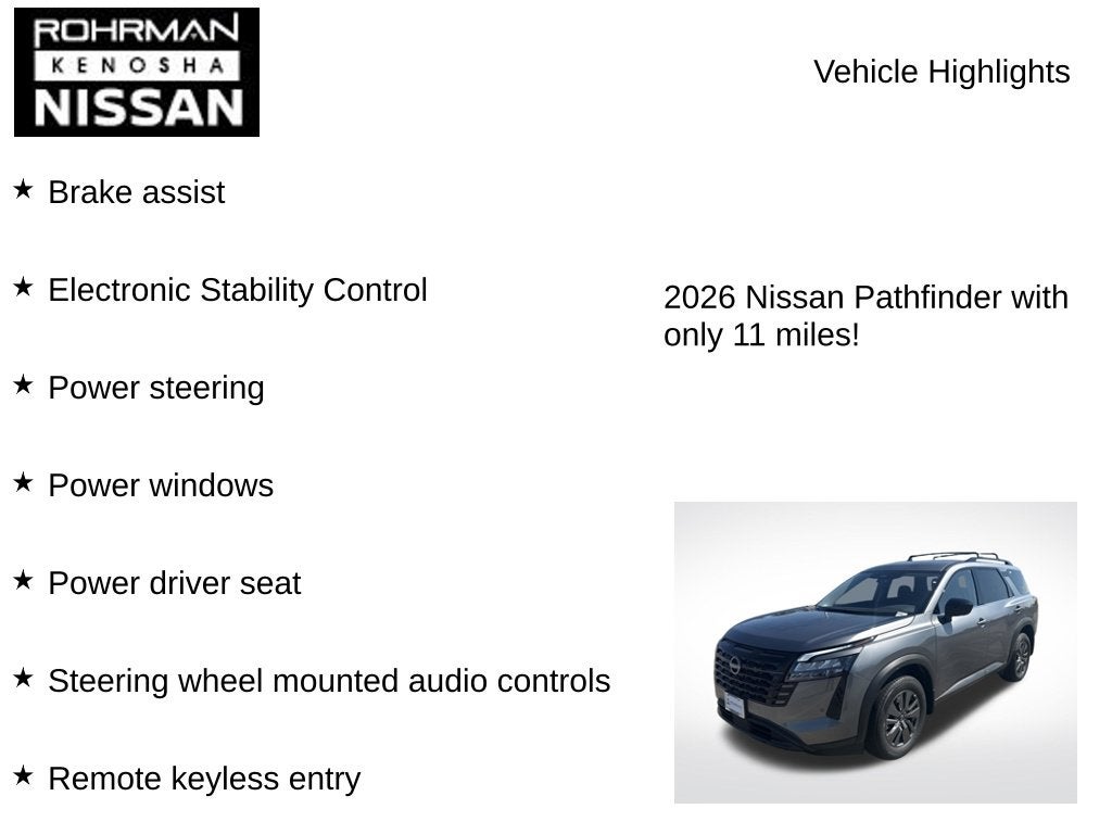 2026 Nissan Pathfinder SV
