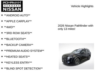 2026 Nissan Pathfinder SV