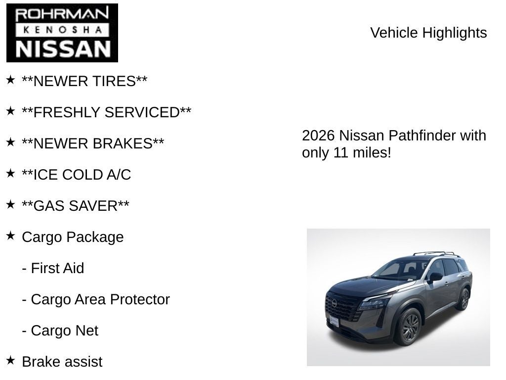 2026 Nissan Pathfinder SV