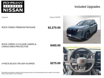 2026 Nissan Pathfinder Rock Creek Premium Package