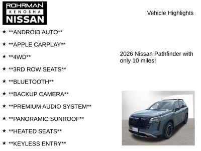 2026 Nissan Pathfinder Rock Creek Premium Package