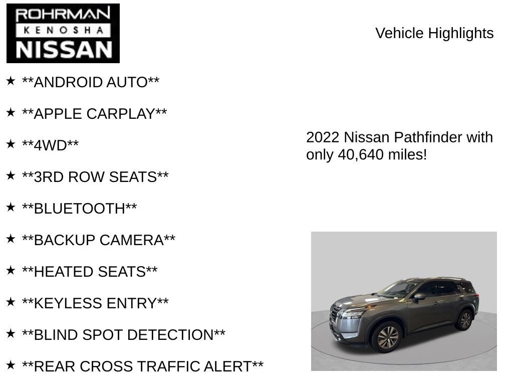 2022 Nissan Pathfinder SL