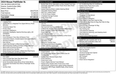 2024 Nissan Pathfinder SL