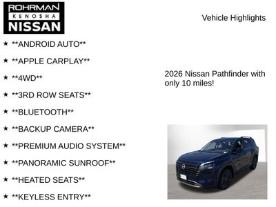 2026 Nissan Pathfinder SL Premium Package
