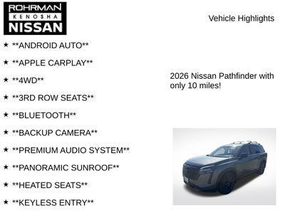 2026 Nissan Pathfinder SL Premium Package