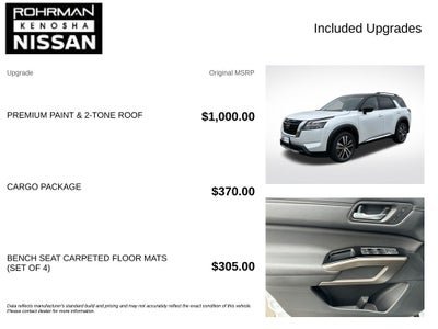 2025 Nissan Pathfinder Platinum