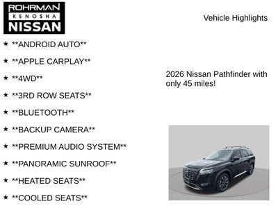 2026 Nissan Pathfinder Platinum Captain's Chairs Package