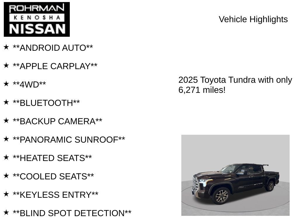 2025 Toyota Tundra Hybrid 1794 Edition
