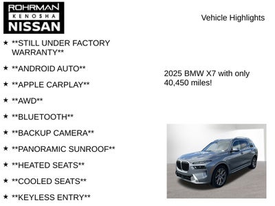 2025 BMW X7 xDrive40i