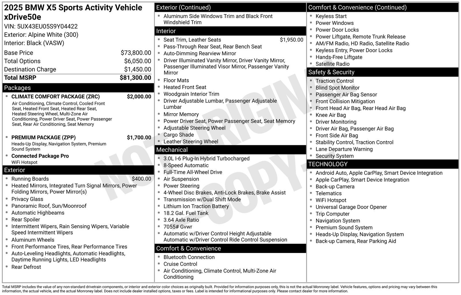 2025 BMW X5 xDrive50e