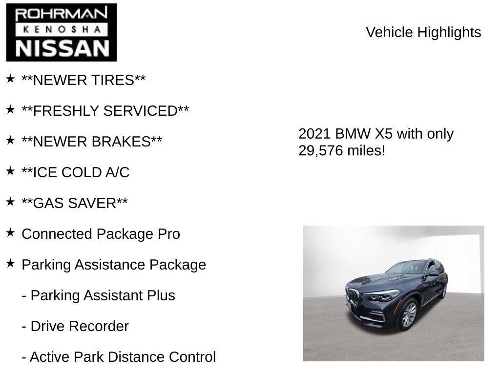 2021 BMW X5 xDrive40i