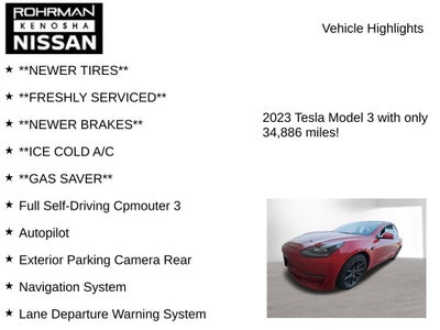 2023 Tesla Model 3 Base Full Self Drive Computer