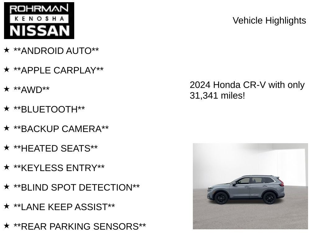 2024 Honda CR-V Hybrid Sport