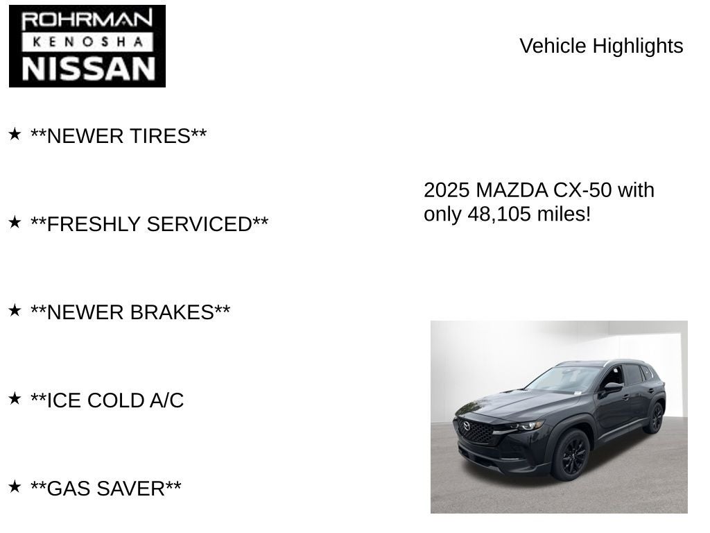 2025 Mazda Mazda CX-50 2.5 S Preferred Package