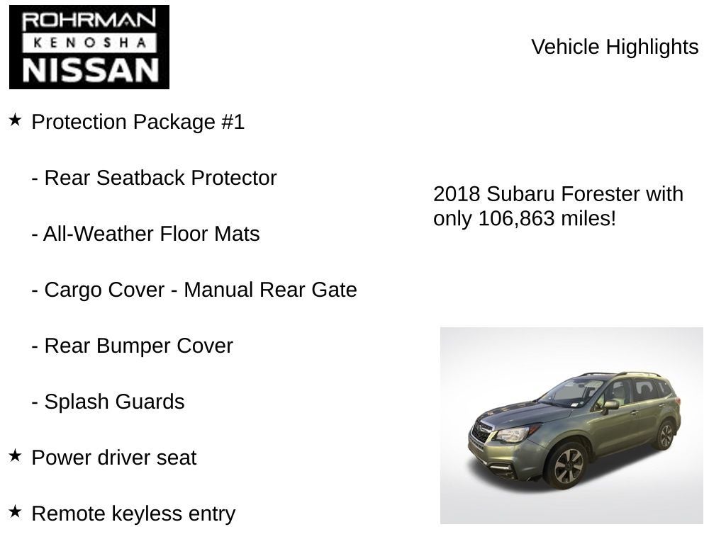 2018 Subaru Forester 2.5i Premium