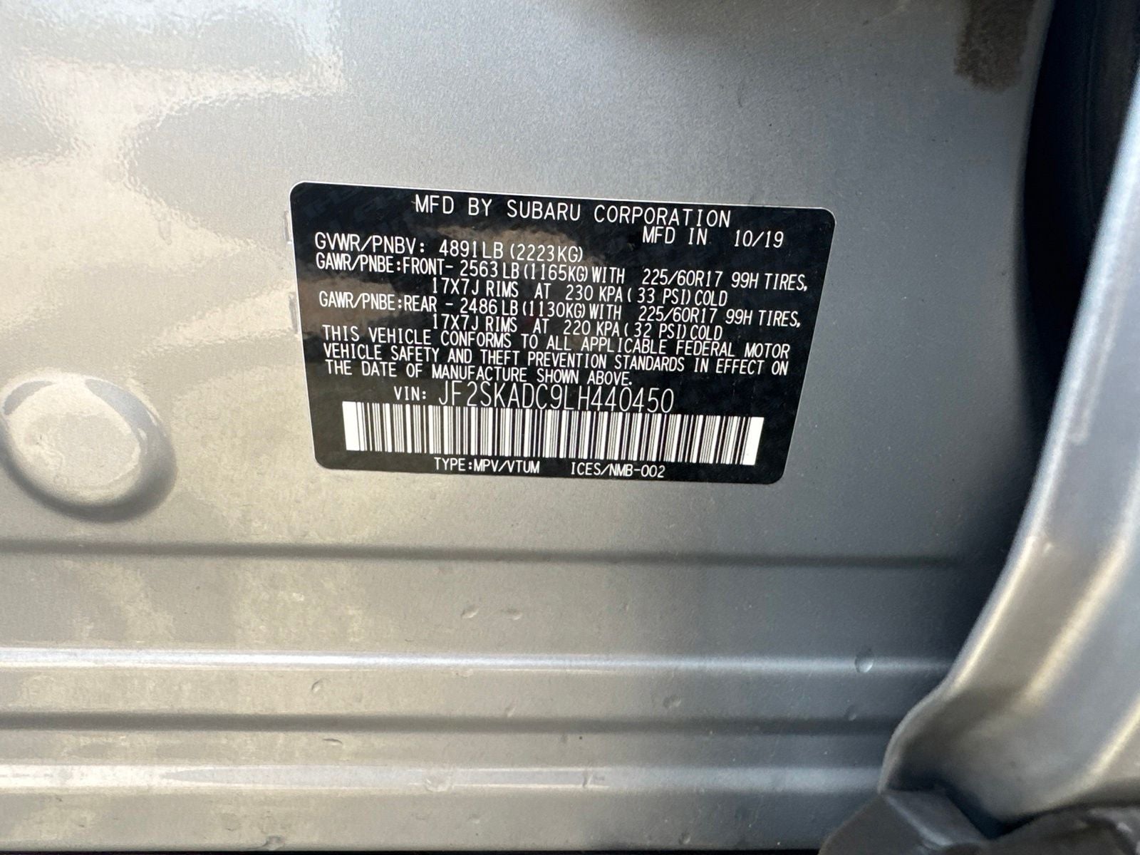 2020 Subaru Forester Base