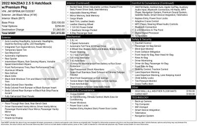 2022 Mazda Mazda3 Premium