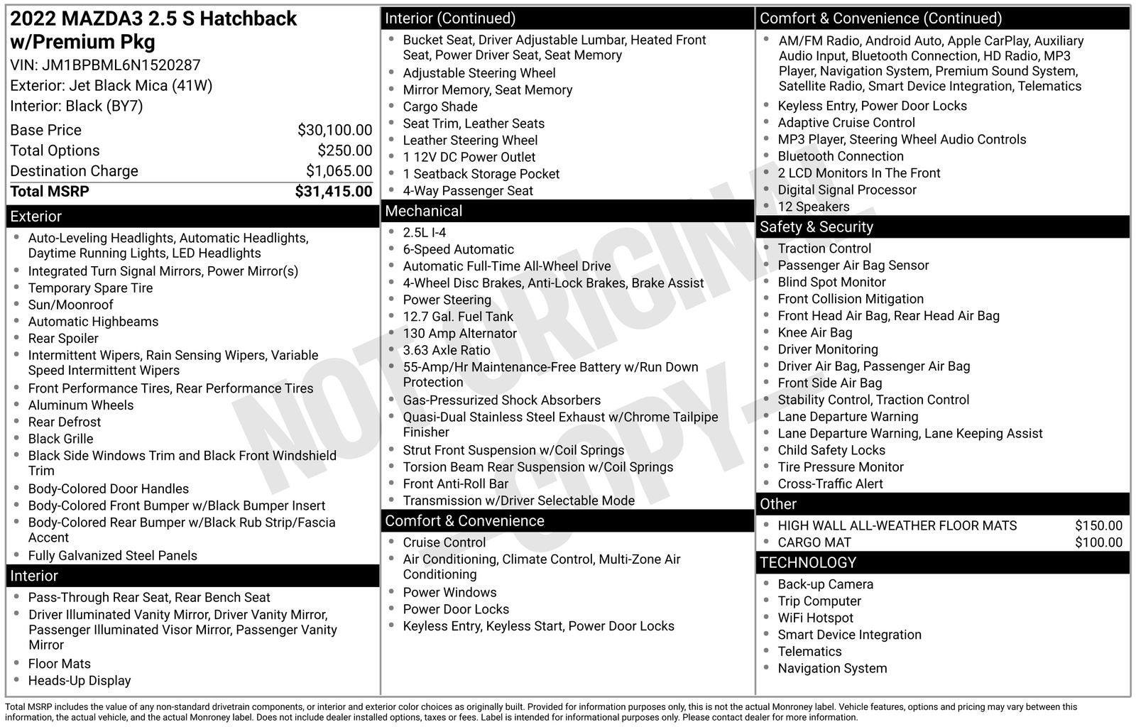 2022 Mazda Mazda3 Premium