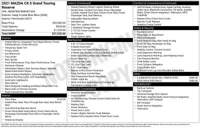 2021 Mazda Mazda CX-5 Grand Touring Reserve