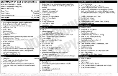 2023 Mazda Mazda CX-5 2.5 S Carbon Edition