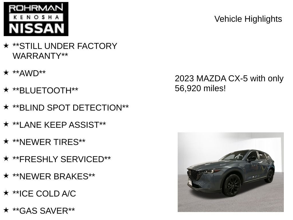 2023 Mazda Mazda CX-5 2.5 S Carbon Edition