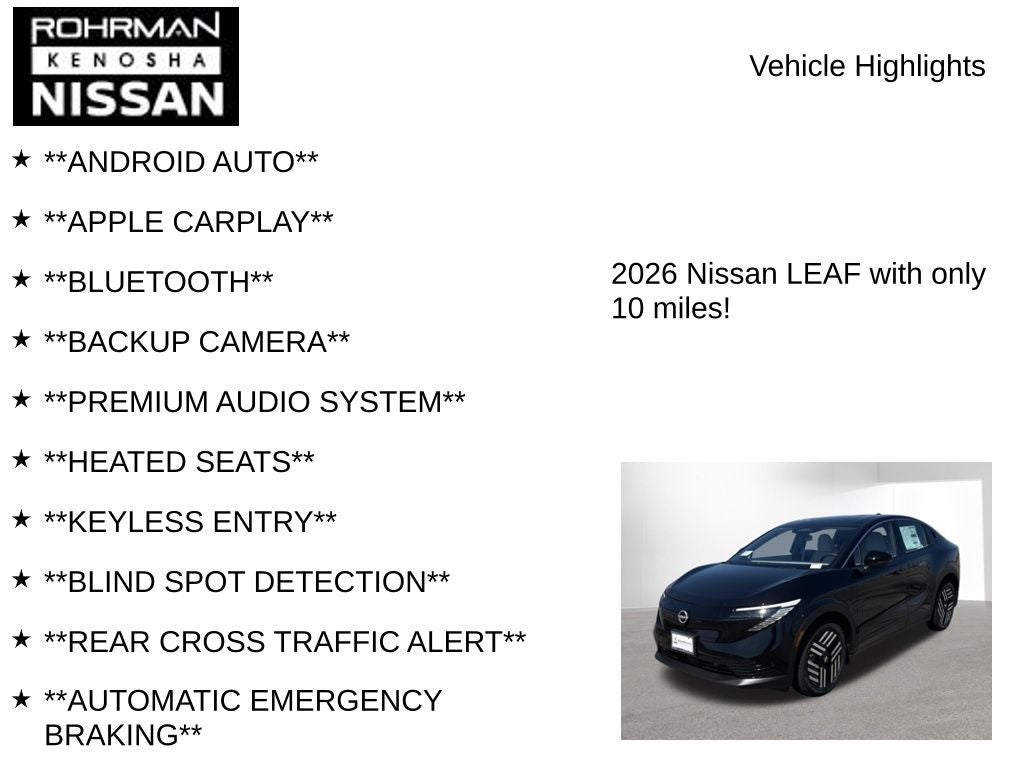 2026 Nissan Leaf SV+