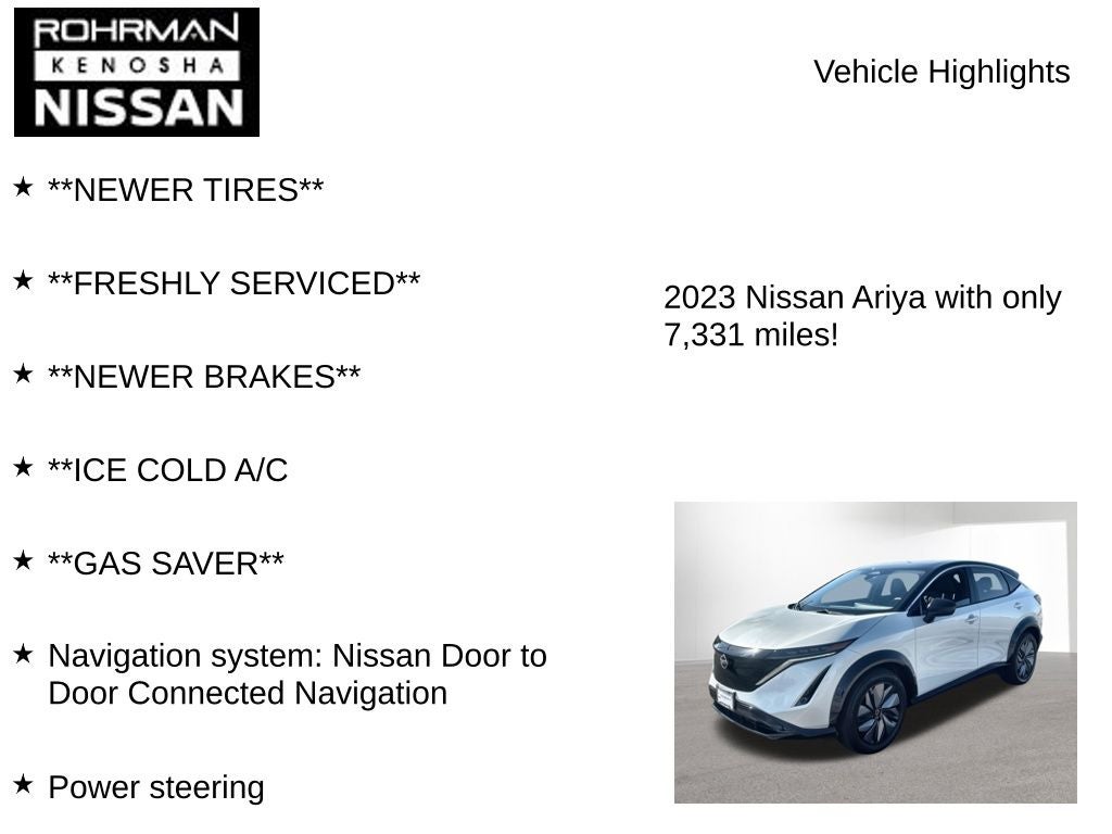 2023 Nissan Ariya VENTURE+