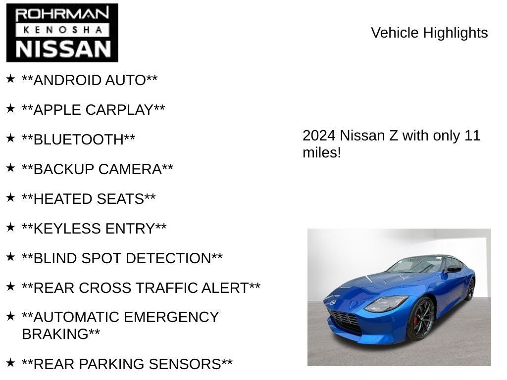 2024 Nissan Z Performance
