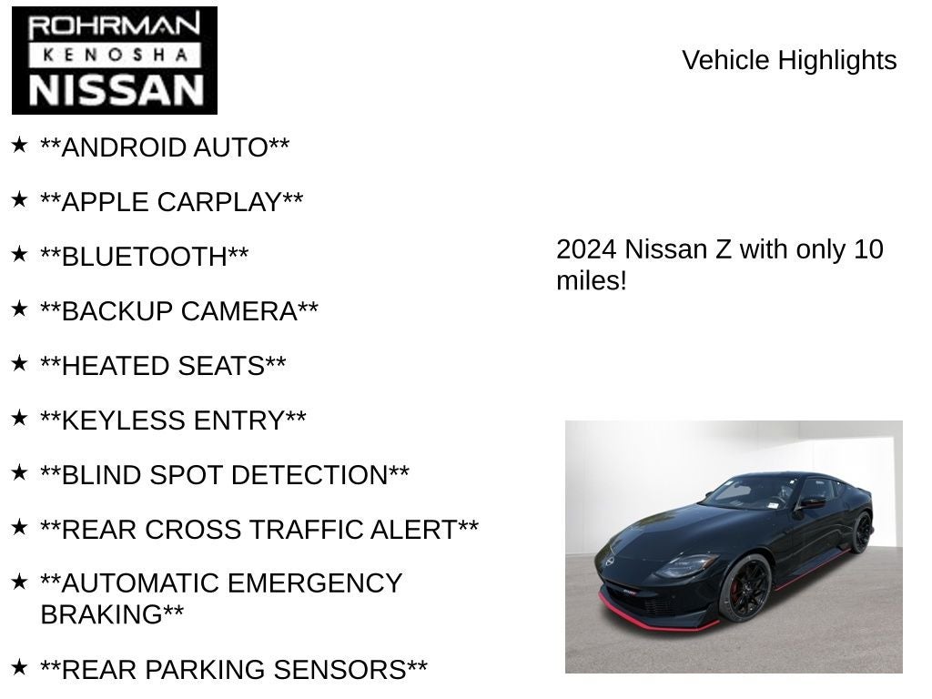 2024 Nissan Z NISMO