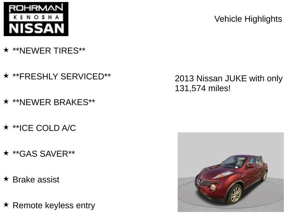 2013 Nissan Juke S