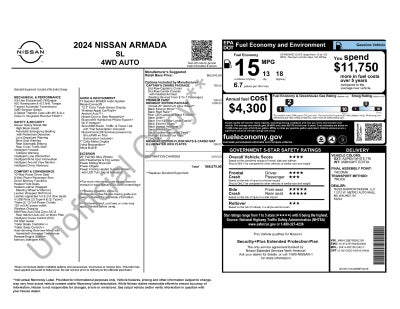 2024 Nissan Armada SL Midnight Edition