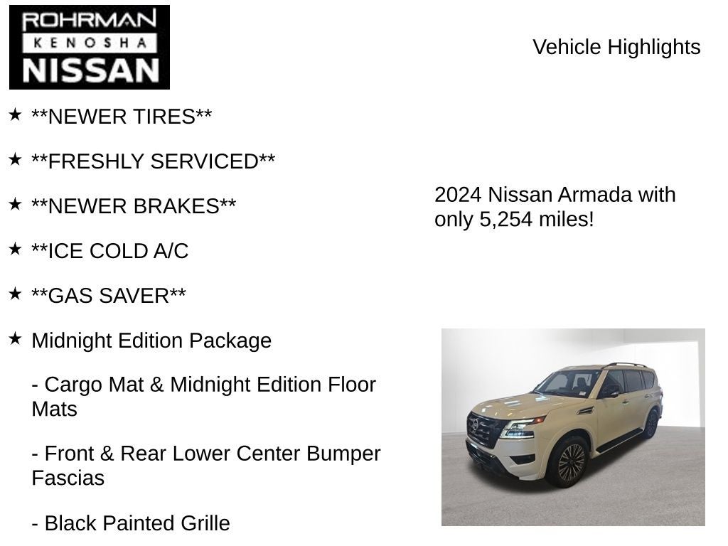 2024 Nissan Armada SL Midnight Edition